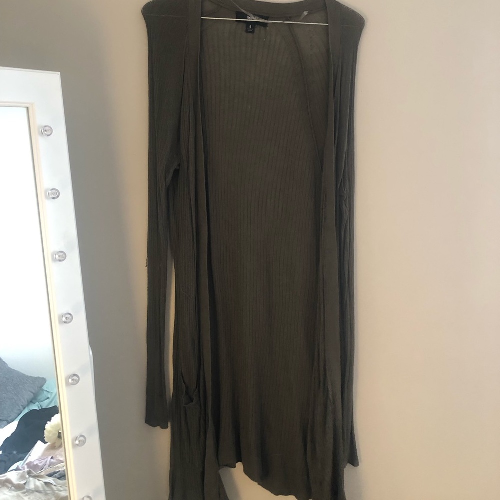Dark green cardigan